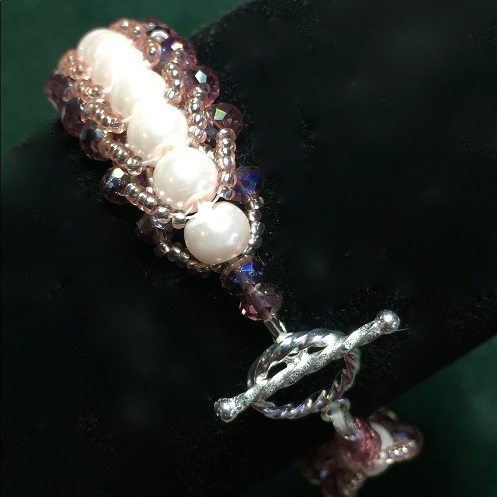 SJC Crystal Bracelet with .925 SS Clasp - Picture 2 of 4